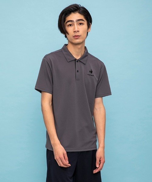 le coq sportif(ルコックスポルティフ)の「エコペットポロシャツ(ポロシャツ・メンズ・ブラック/チャコール/ネイビー/ホワイト/ブルー・S/M/L/XL/XXL)」の3枚目の写真