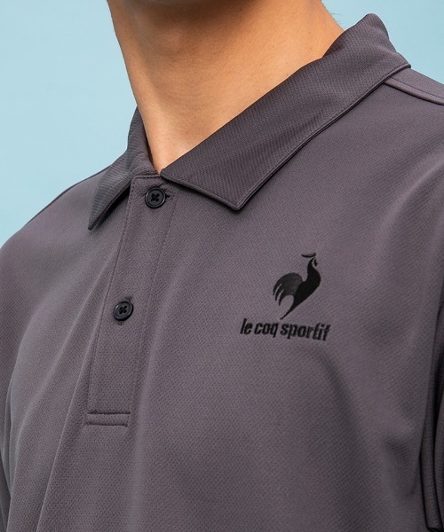 le coq sportif(ルコックスポルティフ)の「エコペットポロシャツ(ポロシャツ・メンズ・ブラック/チャコール/ネイビー/ホワイト/ブルー・S/M/L/XL/XXL)」の19枚目の写真