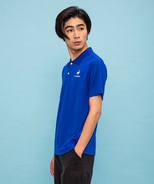 le coq sportif(ルコックスポルティフ)の「エコペットポロシャツ(ポロシャツ・メンズ・ブラック/チャコール/ネイビー/ホワイト/ブルー・S/M/L/XL/XXL)」の16枚目の写真