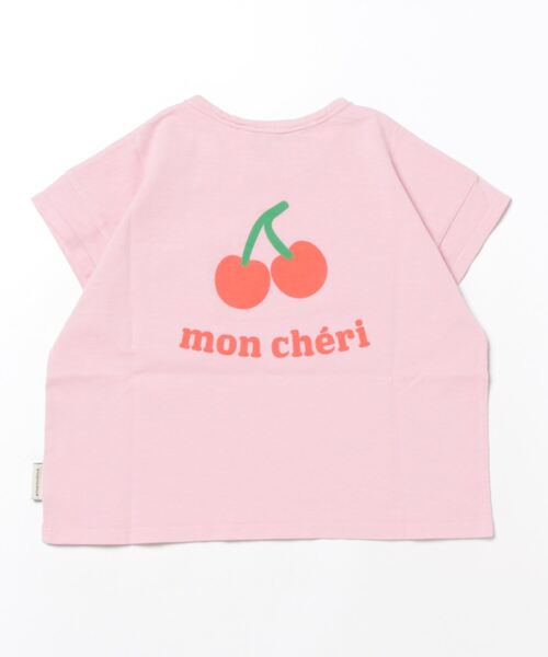 piupiuchick（ピュウピュウチック）の「piupiuchick / フロント＆バックプリントTシャツ（Tシャツ/カットソー・キッズ・ピンク/カーキ/ブルー・6Y/4Y/10Y/8Y）」の17枚目の写真