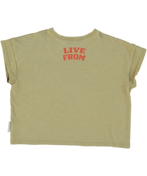 piupiuchick（ピュウピュウチック）の「piupiuchick / フロント＆バックプリントTシャツ（Tシャツ/カットソー・キッズ・ピンク/カーキ/ブルー・6Y/4Y/10Y/8Y）」の14枚目の写真