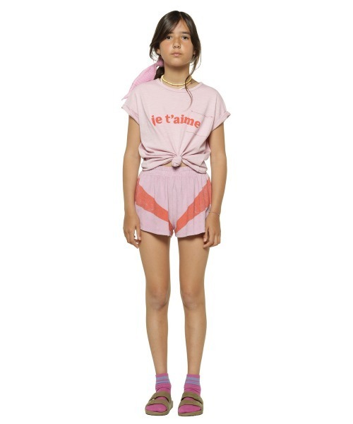 piupiuchick（ピュウピュウチック）の「piupiuchick / フロント＆バックプリントTシャツ（Tシャツ/カットソー・キッズ・ピンク/カーキ/ブルー・6Y/4Y/10Y/8Y）」の18枚目の写真