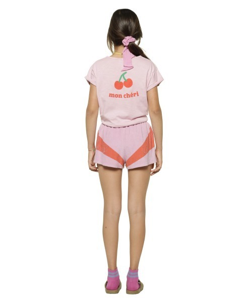 piupiuchick（ピュウピュウチック）の「piupiuchick / フロント＆バックプリントTシャツ（Tシャツ/カットソー・キッズ・ピンク/カーキ/ブルー・6Y/4Y/10Y/8Y）」の19枚目の写真