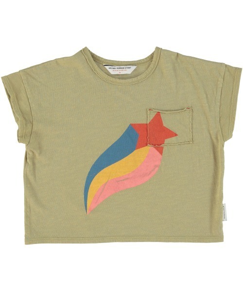 piupiuchick（ピュウピュウチック）の「piupiuchick / フロント＆バックプリントTシャツ（Tシャツ/カットソー・キッズ・ピンク/カーキ/ブルー・6Y/4Y/10Y/8Y）」の13枚目の写真