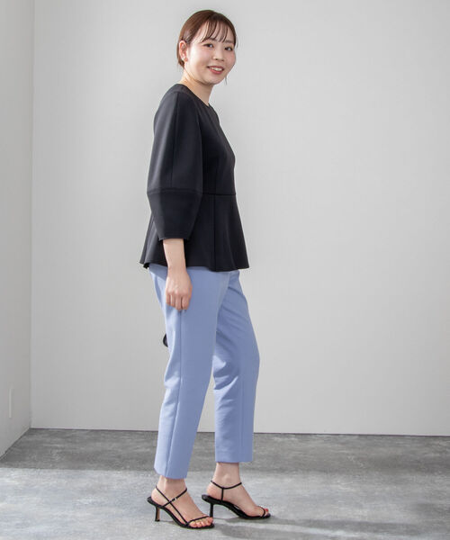 NOLLEY’S Sophi（ノーリーズソフィ）の「ダンボールペプラムプルオーバーカットソー（Tシャツ/カットソー・レディース・オフホワイト/ブラック・38）」の12枚目の写真