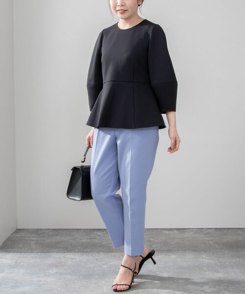 NOLLEY’S Sophi（ノーリーズソフィ）の「ダンボールペプラムプルオーバーカットソー（Tシャツ/カットソー・レディース・オフホワイト/ブラック・38）」の14枚目の写真