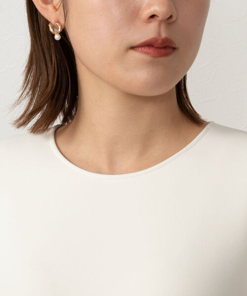 NOLLEY’S Sophi（ノーリーズソフィ）の「ダンボールペプラムプルオーバーカットソー（Tシャツ/カットソー・レディース・オフホワイト/ブラック・38）」の20枚目の写真