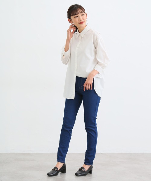 Honeys(ハニーズ)の「スリムデニムスキニー(股下73cm)(デニムパンツ・レディース・ライトインディゴブルー/ワンウォッシュ/ブラック・S/M/L/LL/3L)」の13枚目の写真