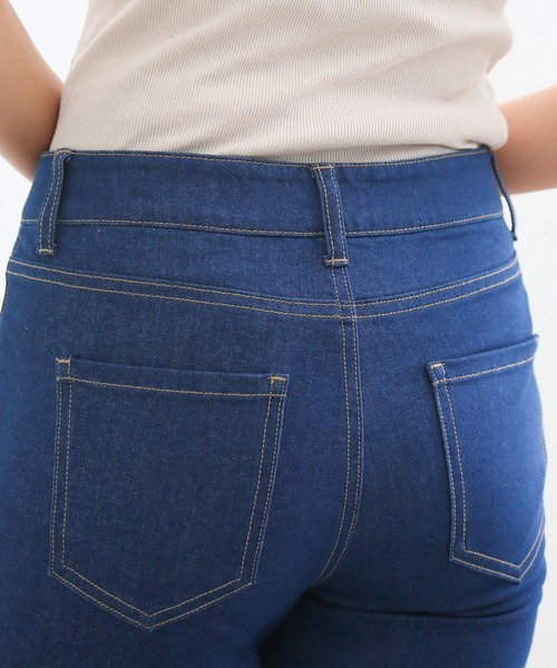 Honeys(ハニーズ)の「スリムデニムスキニー(股下73cm)(デニムパンツ・レディース・ライトインディゴブルー/ワンウォッシュ/ブラック・S/M/L/LL/3L)」の22枚目の写真