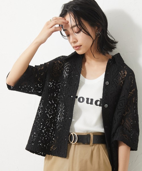 CHIC STYLE（シックスタイル）の「＜大きいサイズ＞ロゴプリントタンクトップ シックスタイル（タンクトップ・レディース・オフホワイト/ブラック・L/3L/4L/LL/5L）」の15枚目の写真