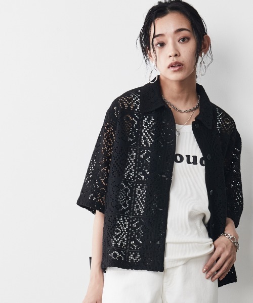 CHIC STYLE（シックスタイル）の「＜大きいサイズ＞ロゴプリントタンクトップ シックスタイル（タンクトップ・レディース・オフホワイト/ブラック・L/3L/4L/LL/5L）」の17枚目の写真