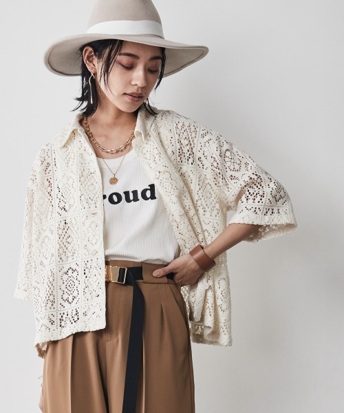 CHIC STYLE（シックスタイル）の「＜大きいサイズ＞ロゴプリントタンクトップ シックスタイル（タンクトップ・レディース・オフホワイト/ブラック・L/3L/4L/LL/5L）」の18枚目の写真