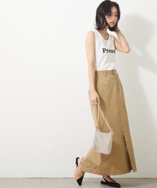 CHIC STYLE（シックスタイル）の「＜大きいサイズ＞ロゴプリントタンクトップ シックスタイル（タンクトップ・レディース・オフホワイト/ブラック・L/3L/4L/LL/5L）」の6枚目の写真