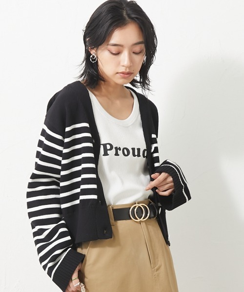 CHIC STYLE（シックスタイル）の「＜大きいサイズ＞ロゴプリントタンクトップ シックスタイル（タンクトップ・レディース・オフホワイト/ブラック・L/3L/4L/LL/5L）」の11枚目の写真