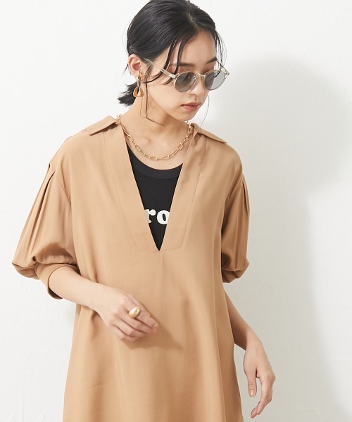 CHIC STYLE（シックスタイル）の「＜大きいサイズ＞ロゴプリントタンクトップ シックスタイル（タンクトップ・レディース・オフホワイト/ブラック・L/3L/4L/LL/5L）」の22枚目の写真