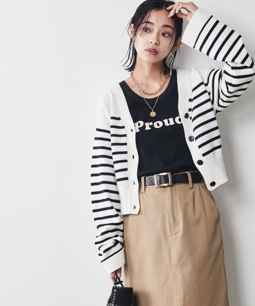 CHIC STYLE（シックスタイル）の「＜大きいサイズ＞ロゴプリントタンクトップ シックスタイル（タンクトップ・レディース・オフホワイト/ブラック・L/3L/4L/LL/5L）」の14枚目の写真