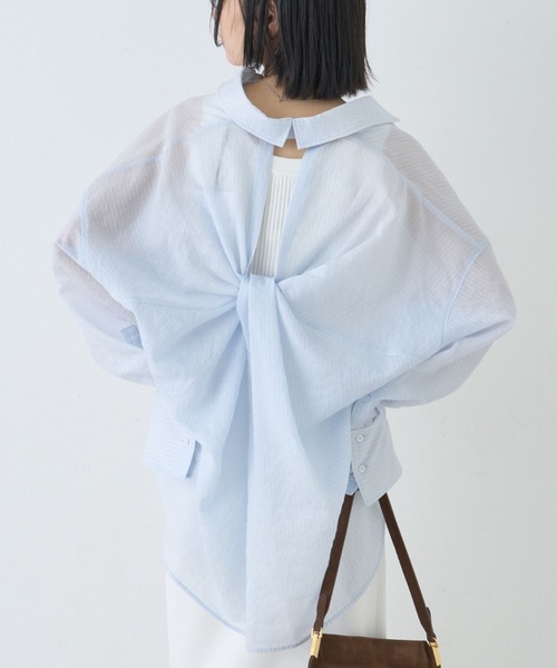 Rouge vif Anna バックツイストシャツ 2026SS新作】【人気追加】バックツイストシャツ/デザインシャツ