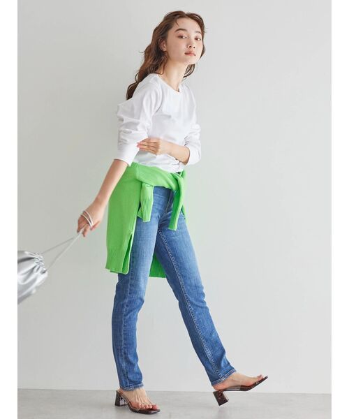 AMERICAN HOLIC（アメリカンホリック）の「Daily!　クルーネック長袖カットプルオーバー（Tシャツ/カットソー・レディース・オフホワイト・S/M/L）」の8枚目の写真