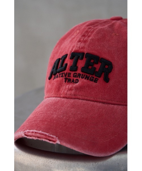 AZUL by moussy（アズールバイマウジー）の「ALTERNATIVE PIGMENT CAP/オルターナティブピグメントキャップ（キャップ・メンズ・ブラック/ブルー/クリアレッド・FREE）」の3枚目の写真