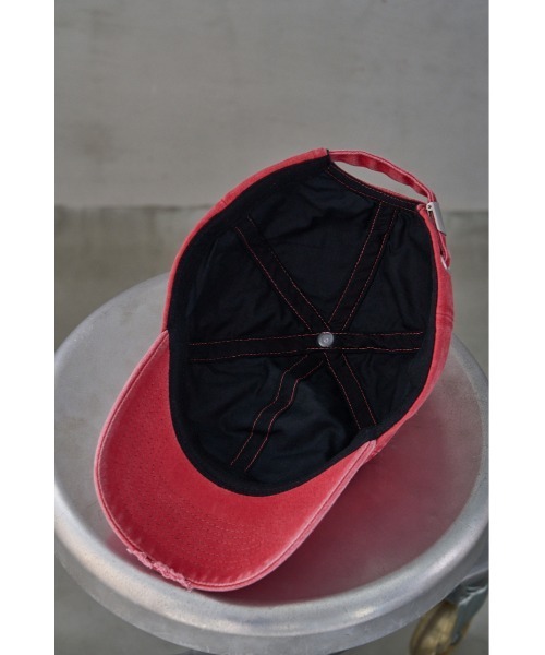 AZUL by moussy（アズールバイマウジー）の「ALTERNATIVE PIGMENT CAP/オルターナティブピグメントキャップ（キャップ・メンズ・ブラック/ブルー/クリアレッド・FREE）」の22枚目の写真