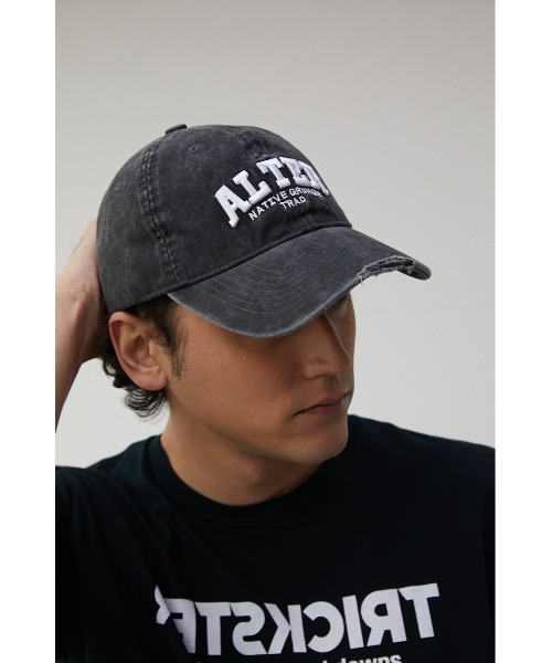 AZUL by moussy（アズールバイマウジー）の「ALTERNATIVE PIGMENT CAP/オルターナティブピグメントキャップ（キャップ・メンズ・ブラック/ブルー/クリアレッド・FREE）」の9枚目の写真