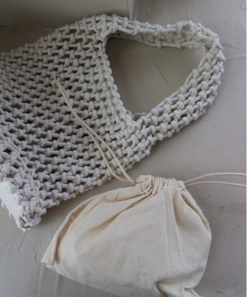 TRUNC（トランクエイティーエイト）の「Rope Knitting Bag（ハンドバッグ・レディース・グリーン/イエロー/ブラック/アイボリー・FREE）」の7枚目の写真