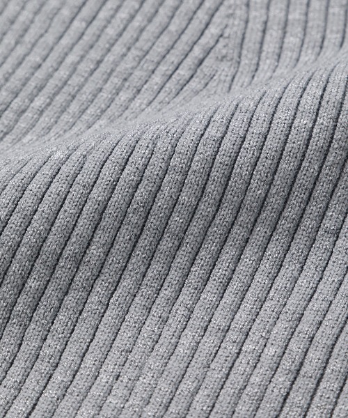 LE CIEL BLEU(ルシェルブルー)の「パールストラップハーフスリーブニットトップ / Pearl Strap Half Sleeve Knit Top(ニット/セーター・レディース・グレー/ブラック/オフホワイト/ベージュ・36)」の6枚目の写真