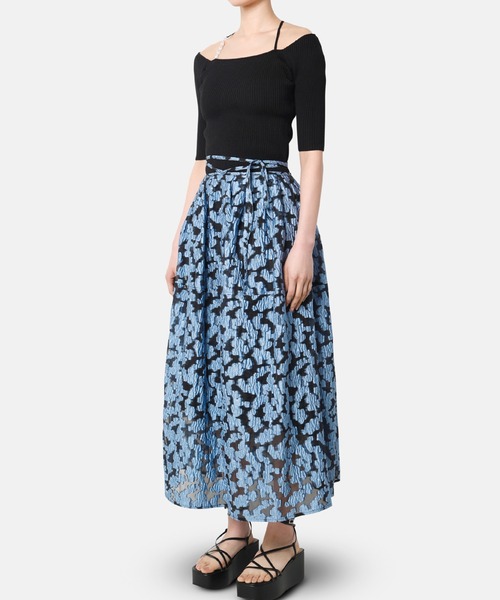 LE CIEL BLEU(ルシェルブルー)の「パールストラップハーフスリーブニットトップ / Pearl Strap Half Sleeve Knit Top(ニット/セーター・レディース・グレー/ブラック/オフホワイト/ベージュ・36)」の13枚目の写真