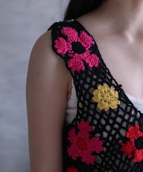 grapevine by k3(グレープバインバイケースリー)の「Crochet Top(ニット/セーター・レディース・マルチ・S)」の5枚目の写真