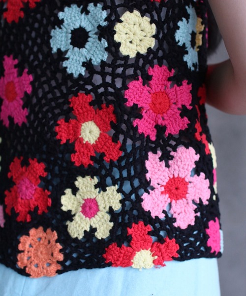 grapevine by k3(グレープバインバイケースリー)の「Crochet Top(ニット/セーター・レディース・マルチ・S)」の6枚目の写真
