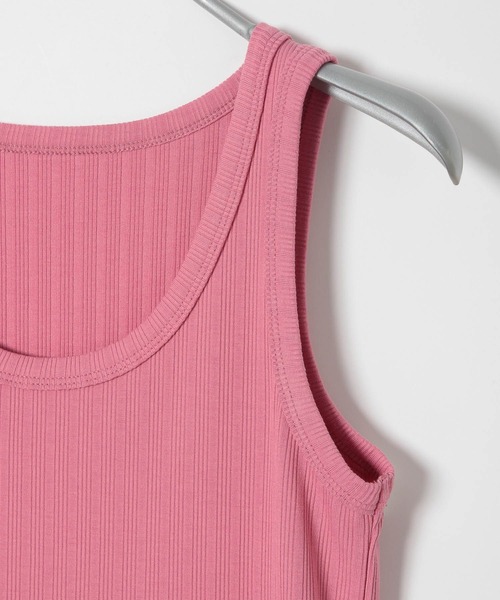 PBLIM（ページボーイリム）の「PAGEBOYLIM/カラーリブタンク（タンクトップ・レディース・ブルー/ブラック/グレイッシュベージュ/ピンク・FREE）」の15枚目の写真