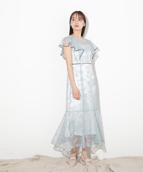 【ほぼ未使用♡定価2万】ジルスチュアート　スパンコールマーメイドレースワンピース ほぼ未使用♡定価2万】ジルスチュアート スパンコールマーメイド