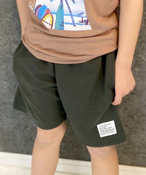 THE CASUAL（カジュアル）の「無地ハーフパンツ（その他パンツ・キッズ・ネイビー/チャコール/ベージュ/ブラック/杢グレー/ダークグリーン/エメラルド/グリーン系/イエロー系/ベージュ系/グレー系/ロイヤルブルー/オレンジ/イエロー・120cm/130cm/140cm/150cm/160cm/110cm）」の18枚目の写真