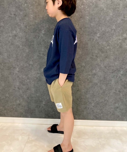 THE CASUAL（カジュアル）の「無地ハーフパンツ（その他パンツ・キッズ・ネイビー/チャコール/ベージュ/ブラック/杢グレー/ダークグリーン/エメラルド/グリーン系/イエロー系/ベージュ系/グレー系/ロイヤルブルー/オレンジ/イエロー・120cm/130cm/140cm/150cm/160cm/110cm）」の21枚目の写真