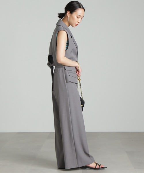 FREE'S MART(フリーズマート)の「【WEB限定】《コレクション》フラップ付きワイドパンツ(スラックス・レディース・グレー・SMALL/MEDIUM)」の11枚目の写真