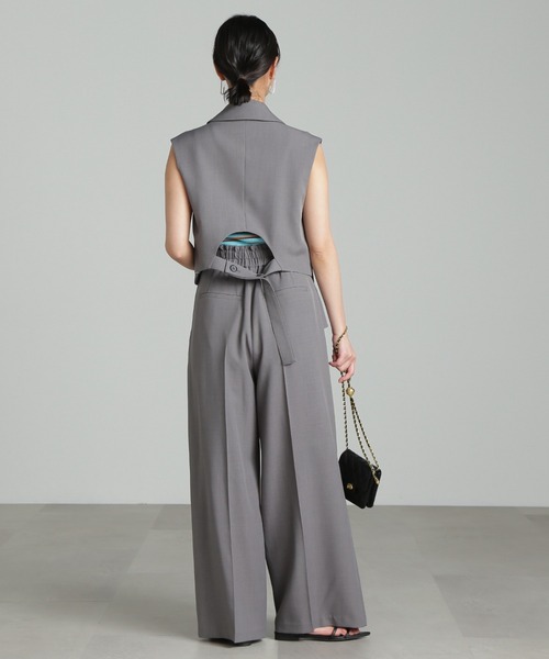 FREE'S MART(フリーズマート)の「【WEB限定】《コレクション》フラップ付きワイドパンツ(スラックス・レディース・グレー・SMALL/MEDIUM)」の8枚目の写真