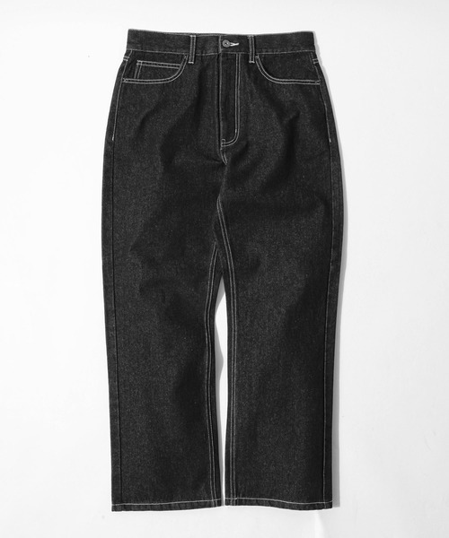 UNCORD(アンコード)の「【UNCORD】レギュラーストレート ルーズストレート デニムパンツ(デニムパンツ・メンズ・ネイビー/ケミカルウォッシュ/ブラック/サックスブルー/グレー・MEDIUM/LARGE/X-LARGE)」の8枚目の写真