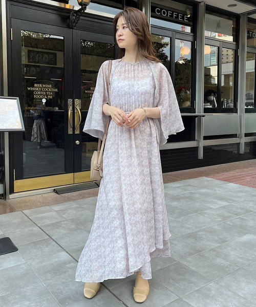 スリットスリーブ ロングワンピース Cherie chuu ナイスクラップ Cherie chuu（シェリーチュウ）の「【Cherie chuu】スリット