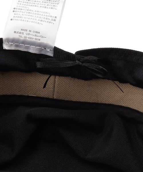 GRANDEDGE（グランドエッジ）の「イニシャルハット キャスケット Dバックル（キャスケット・レディース・ベージュ/ブラック/アイボリー・99）」の9枚目の写真