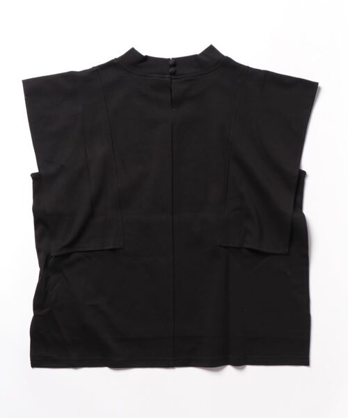 e-zakkamania stores(イーザッカマニアストアーズ)の「ケープ風カットプルオーバー(Tシャツ/カットソー・レディース・グリーン/ブラック/オフホワイト・M)」の5枚目の写真