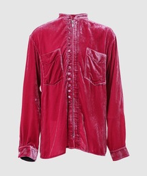 ジャケット・アウター MASU VELVET ZIP-UP SHIRTS MASU/エムエーエスユー】VELVET ZIP-UP SHIRTS（ブルゾン）｜MASU