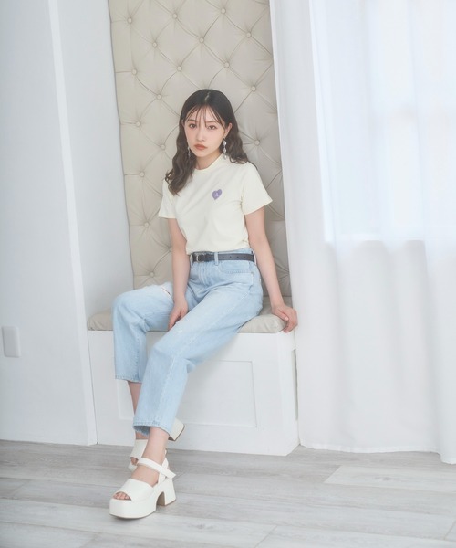 ANDGEEBEE（アンジービー）の「サガラハートT（Tシャツ/カットソー・レディース・ブラック/アイボリー・MEDIUM）」の11枚目の写真