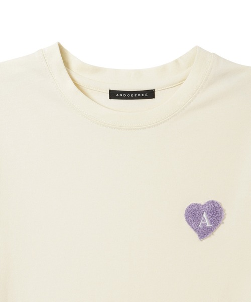 ANDGEEBEE（アンジービー）の「サガラハートT（Tシャツ/カットソー・レディース・ブラック/アイボリー・MEDIUM）」の7枚目の写真