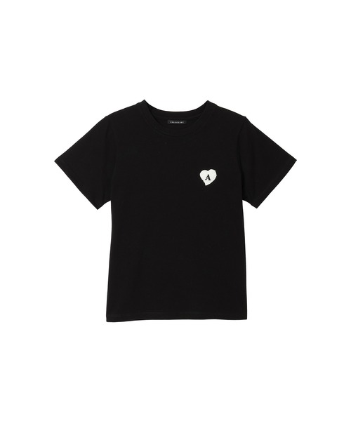 ANDGEEBEE（アンジービー）の「サガラハートT（Tシャツ/カットソー・レディース・ブラック/アイボリー・MEDIUM）」の6枚目の写真