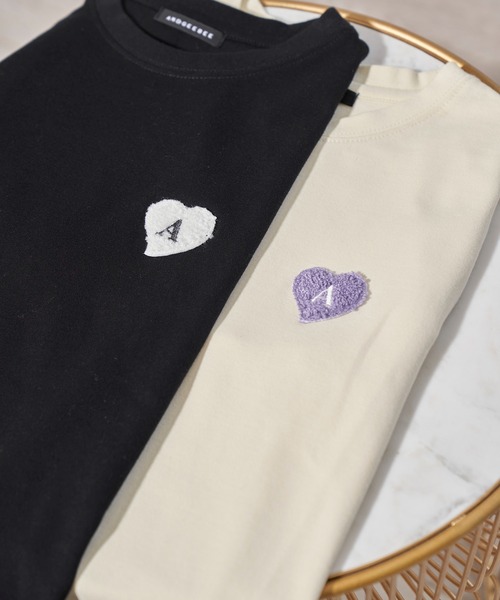 ANDGEEBEE（アンジービー）の「サガラハートT（Tシャツ/カットソー・レディース・ブラック/アイボリー・MEDIUM）」の8枚目の写真