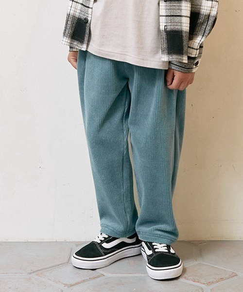 b・ROOM（ビールーム）の「【やみつきになる着心地】ニットコールパンツ（その他パンツ・キッズ・アイボリー/ダークブラウン/チャコール/ブルーグリーン/パープル/ベージュ・140cm/110cm/120cm/130cm/100cm）」の5枚目の写真