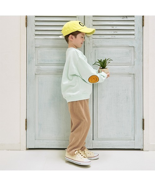 b・ROOM（ビールーム）の「【やみつきになる着心地】ニットコールパンツ（その他パンツ・キッズ・アイボリー/ダークブラウン/チャコール/ブルーグリーン/パープル/ベージュ・140cm/110cm/120cm/130cm/100cm）」の7枚目の写真