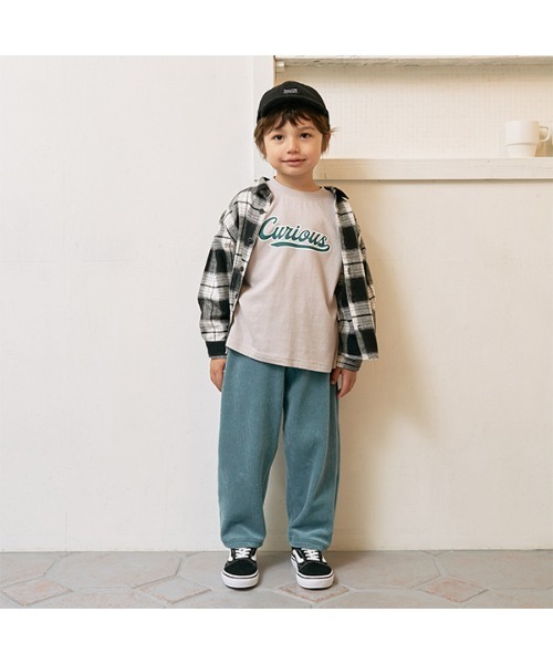 b・ROOM（ビールーム）の「【やみつきになる着心地】ニットコールパンツ（その他パンツ・キッズ・アイボリー/ダークブラウン/チャコール/ブルーグリーン/パープル/ベージュ・140cm/110cm/120cm/130cm/100cm）」の12枚目の写真