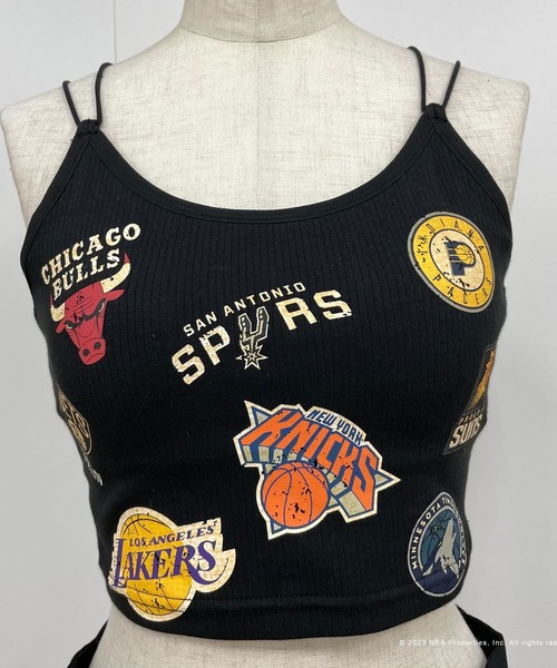 PAGEBOY（ページボーイ）の「NBAマルチプリントショートキャミ（キャミソール・レディース・ブラック/オフホワイト・FREE）」の14枚目の写真