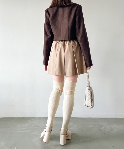 Heather（ヘザー）の「ワイドプリーツミニスカート　966376（スカート・レディース・ベージュ/グレー/ブラック/グレー系その他・M/S）」の11枚目の写真